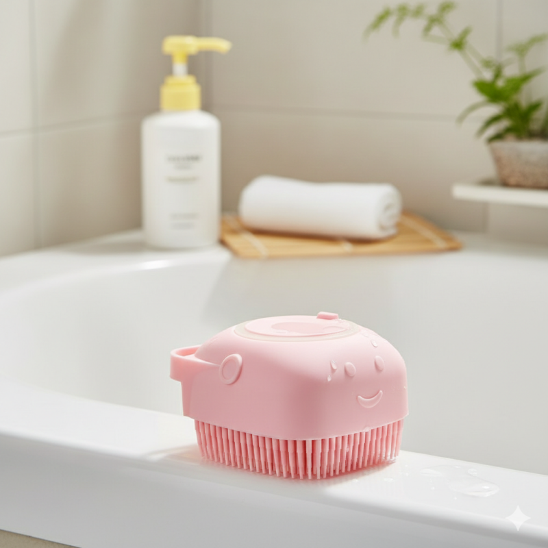 Soft Silicon Bath Scrubber Brush